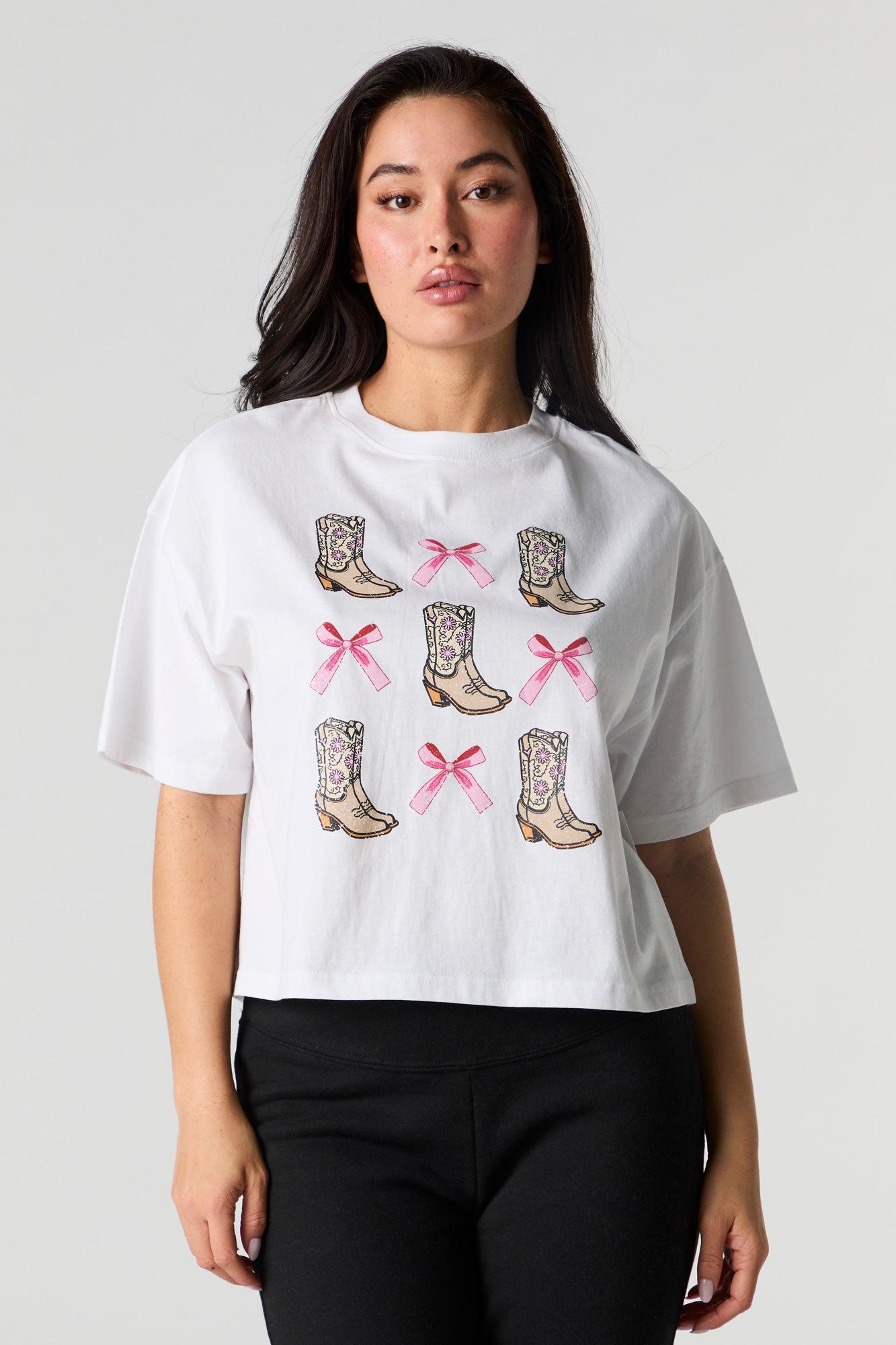 Western Graphic Boxy T-Shirt Female Product Image
