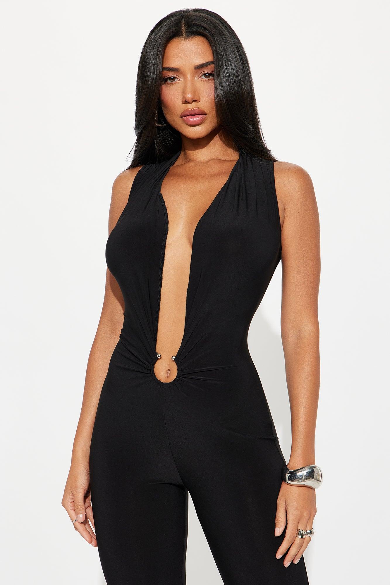 Samira Sleeveless Jumpsuit - Black Product Image