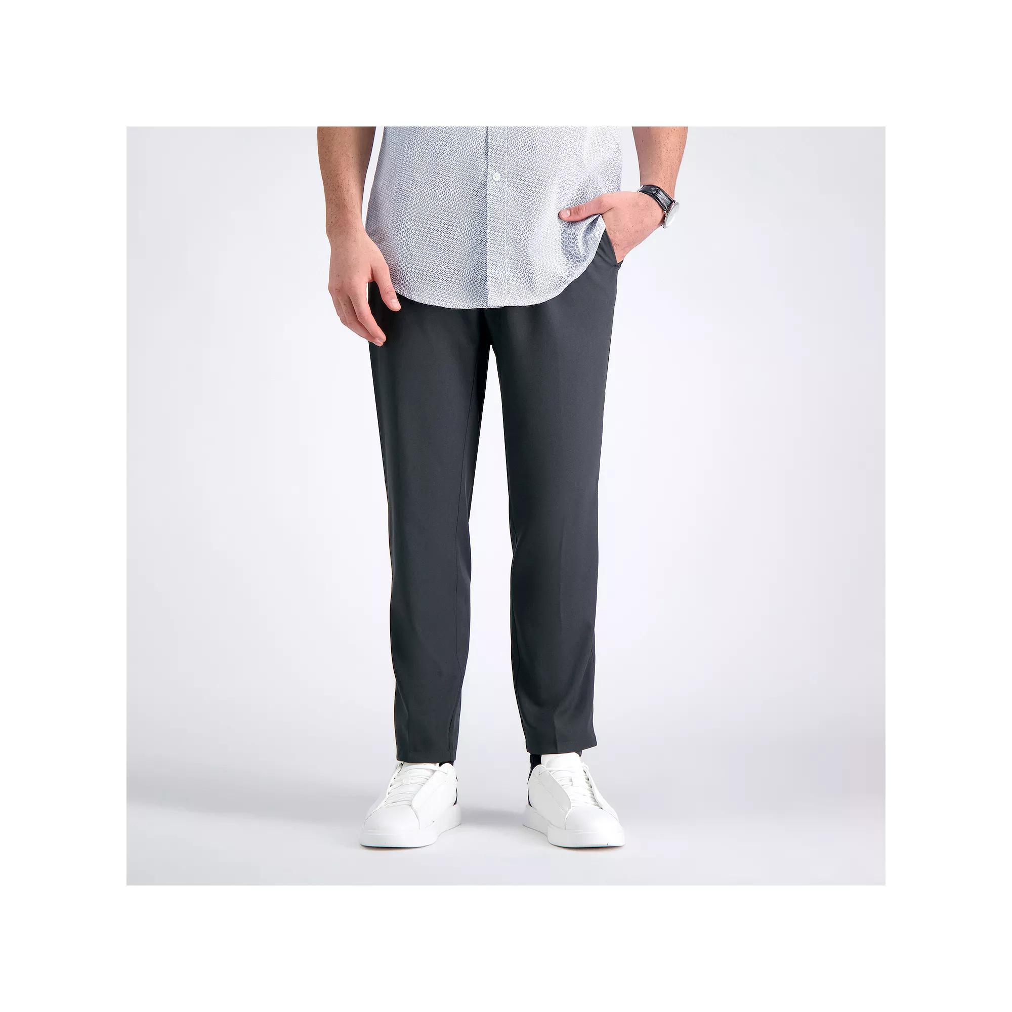 Mens Haggar The Active Series Everyday Slim Fit Flat-Front Pants Product Image