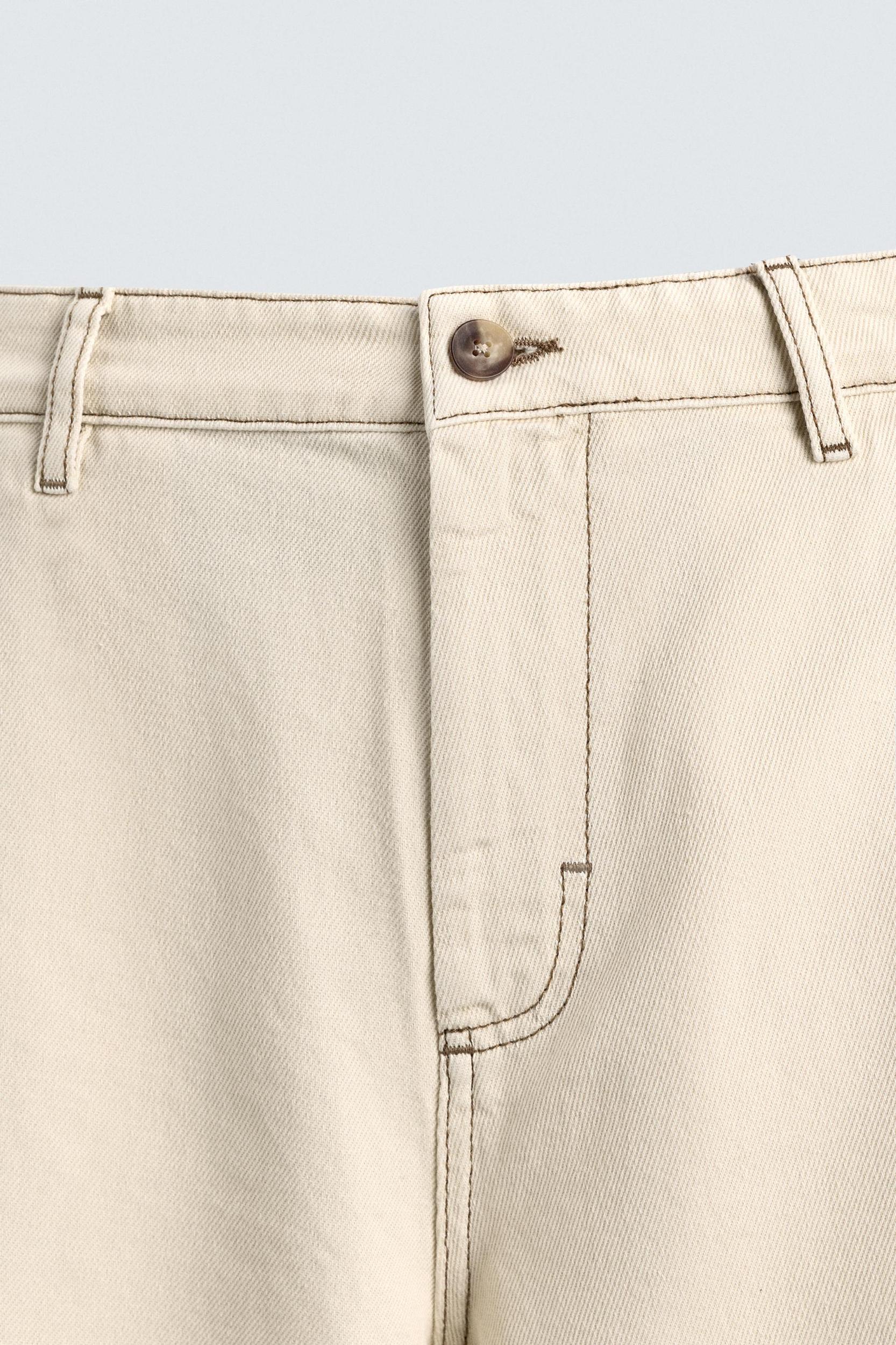 PANTS WITH CONTRAST STITCHING Product Image