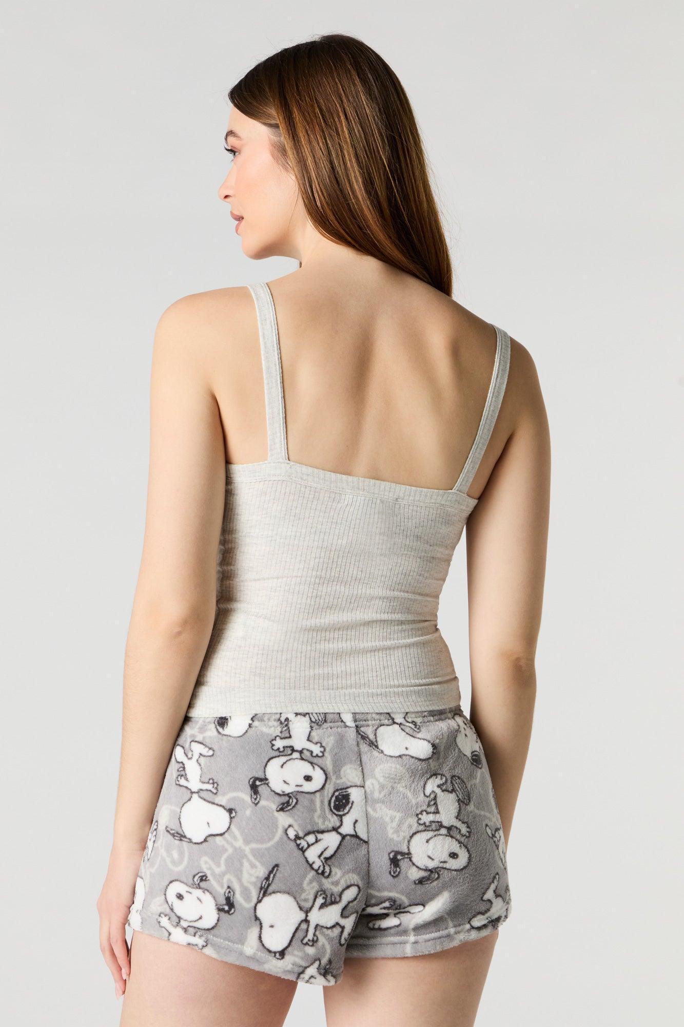 Printed Plush Pajama Short Female Product Image