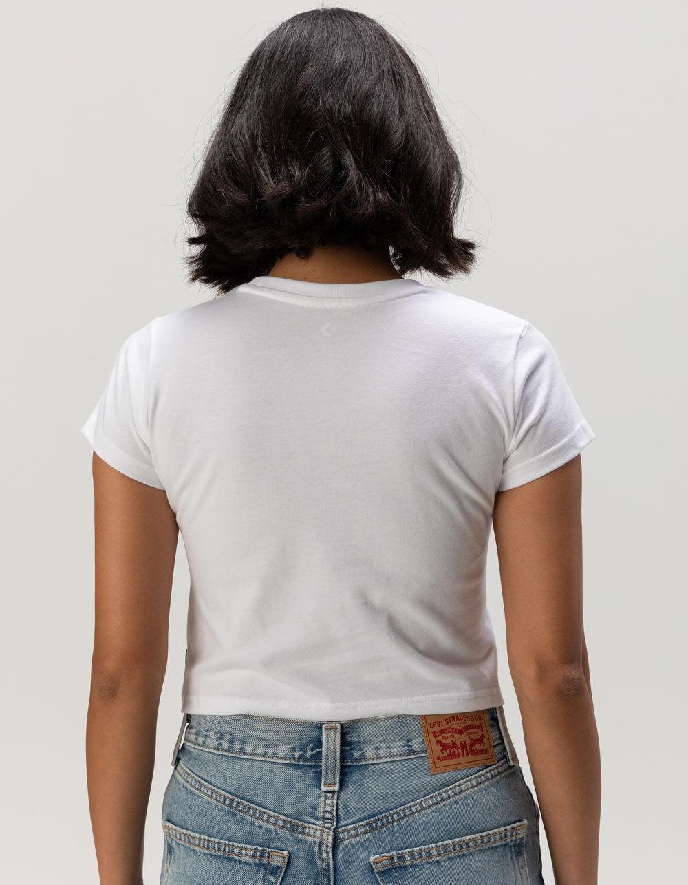 CONVERSE Spray Paint Womens Tee - WHITE Product Image
