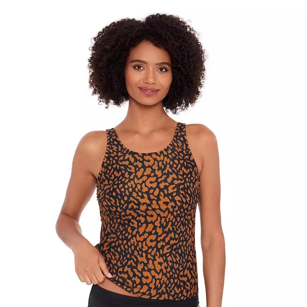 Women's Eco Beach Scoop Neck Tankini Swim Top, Size: Small, Purple Punch Product Image