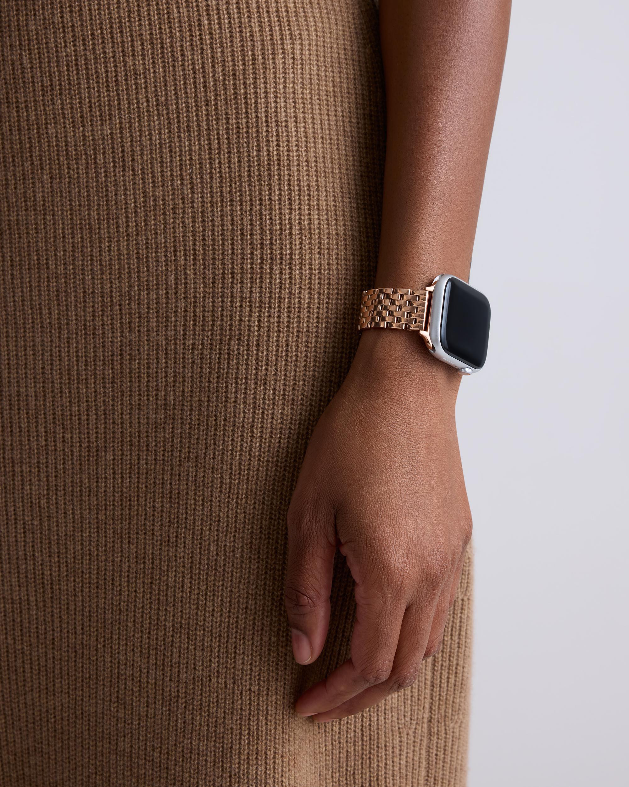 Quince | Women's Stainless Steel Bracelet Apple Watch Band Size 38mm 42mm Product Image