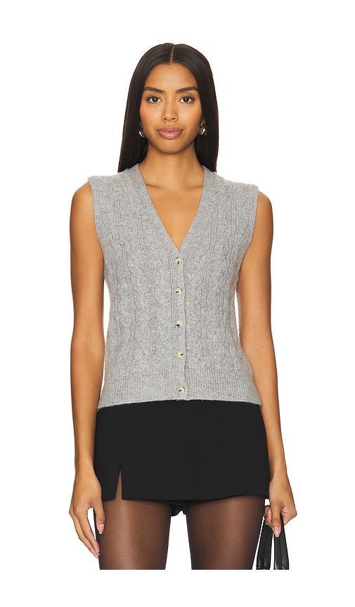 Cable Button Vest Vince Product Image