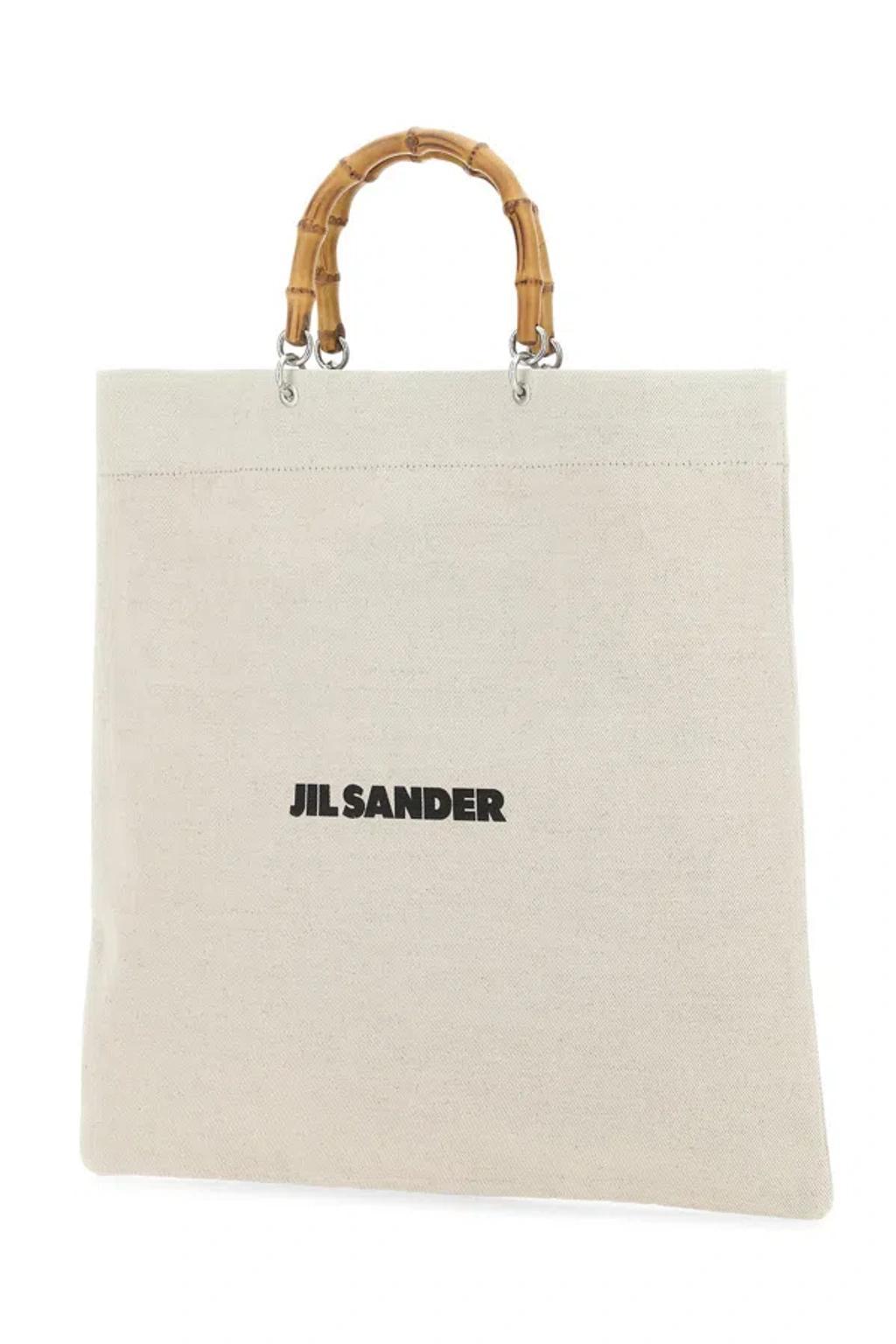 JIL SANDER Sand Canvas Handbag Product Image