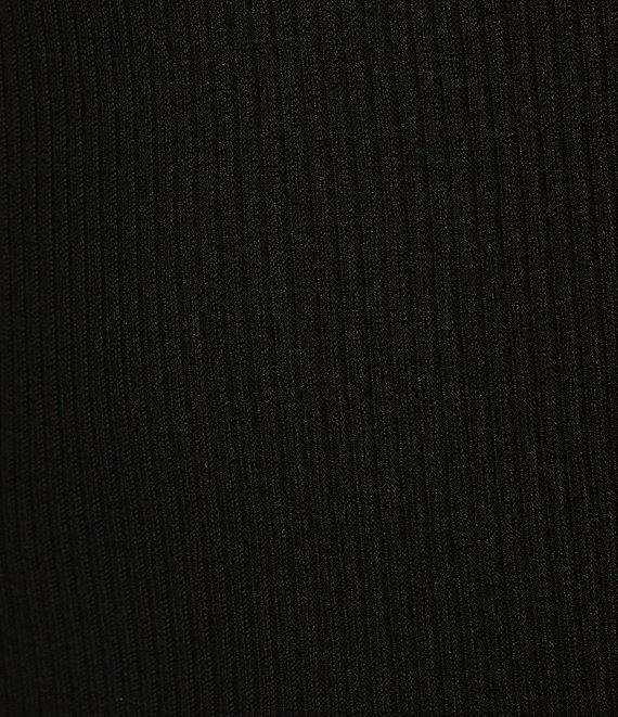 Alex Marie Whitney Ribbed Knit Folded Off-the-Shoulder Long Sleeve Sweater Product Image
