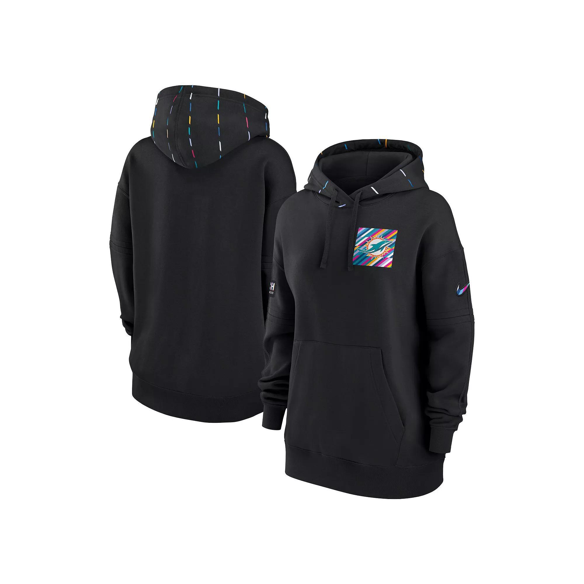 Women's Nike  Black Cleveland Browns 2023 NFL Crucial Catch Club Pullover Hoodie, Size: XL Product Image