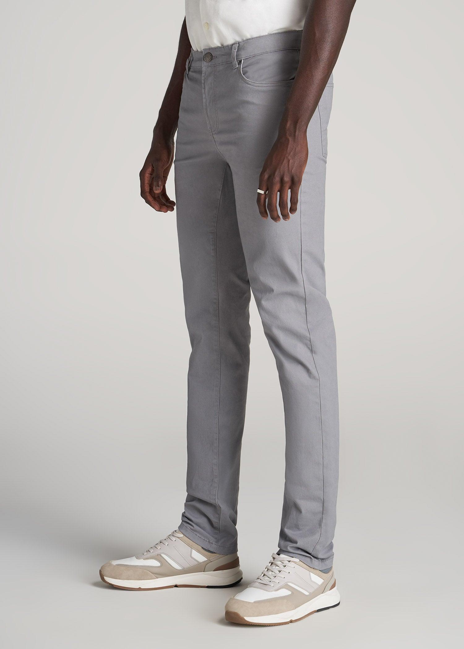 Dylan SLIM FIT Five-Pocket Pants For Tall Men in Fatigue Green Product Image