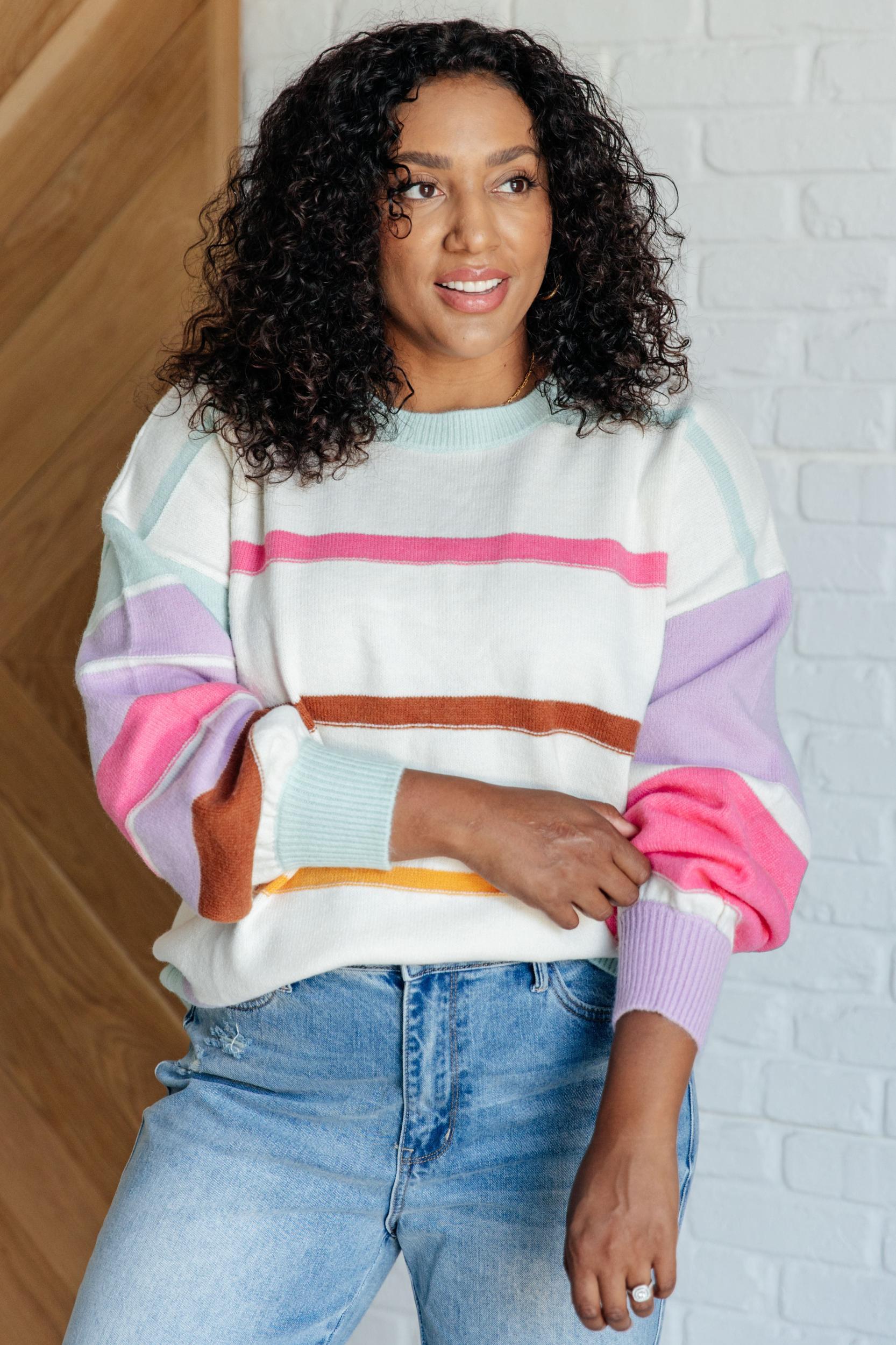 Candy Buttons Pom Detail Sweater (Online Exclusive) Product Image