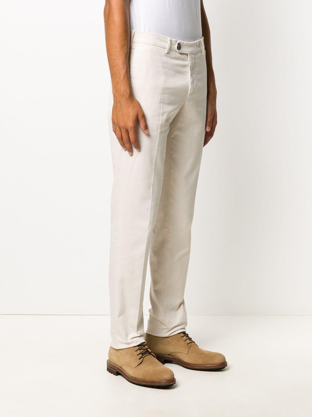 BRUNELLO CUCINELLI Straight-leg Chinos In White Product Image