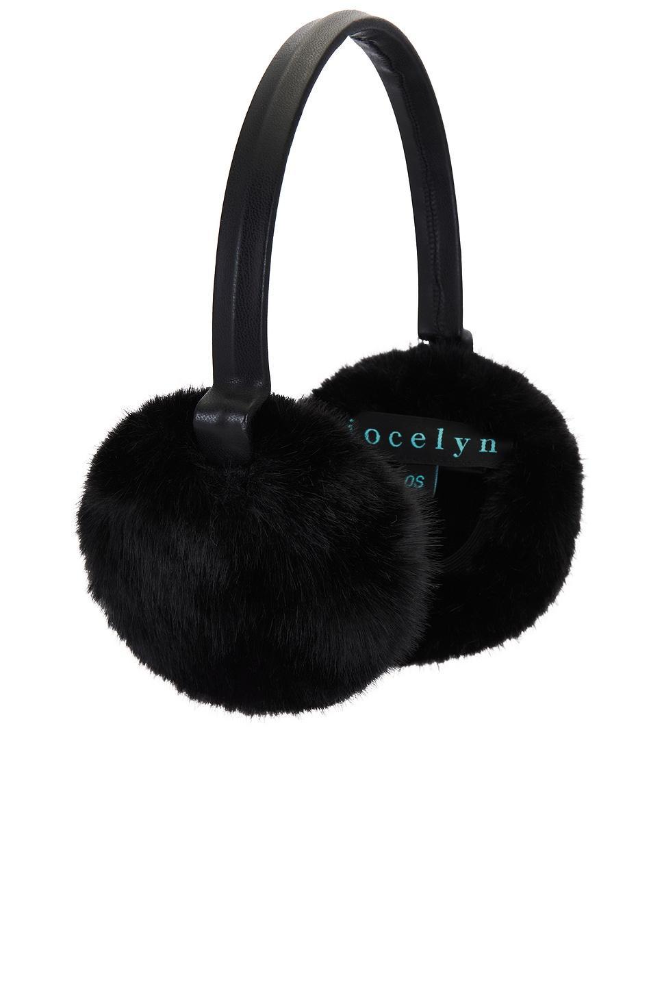 Faux Mink & Leather Earmuffs jocelyn Product Image