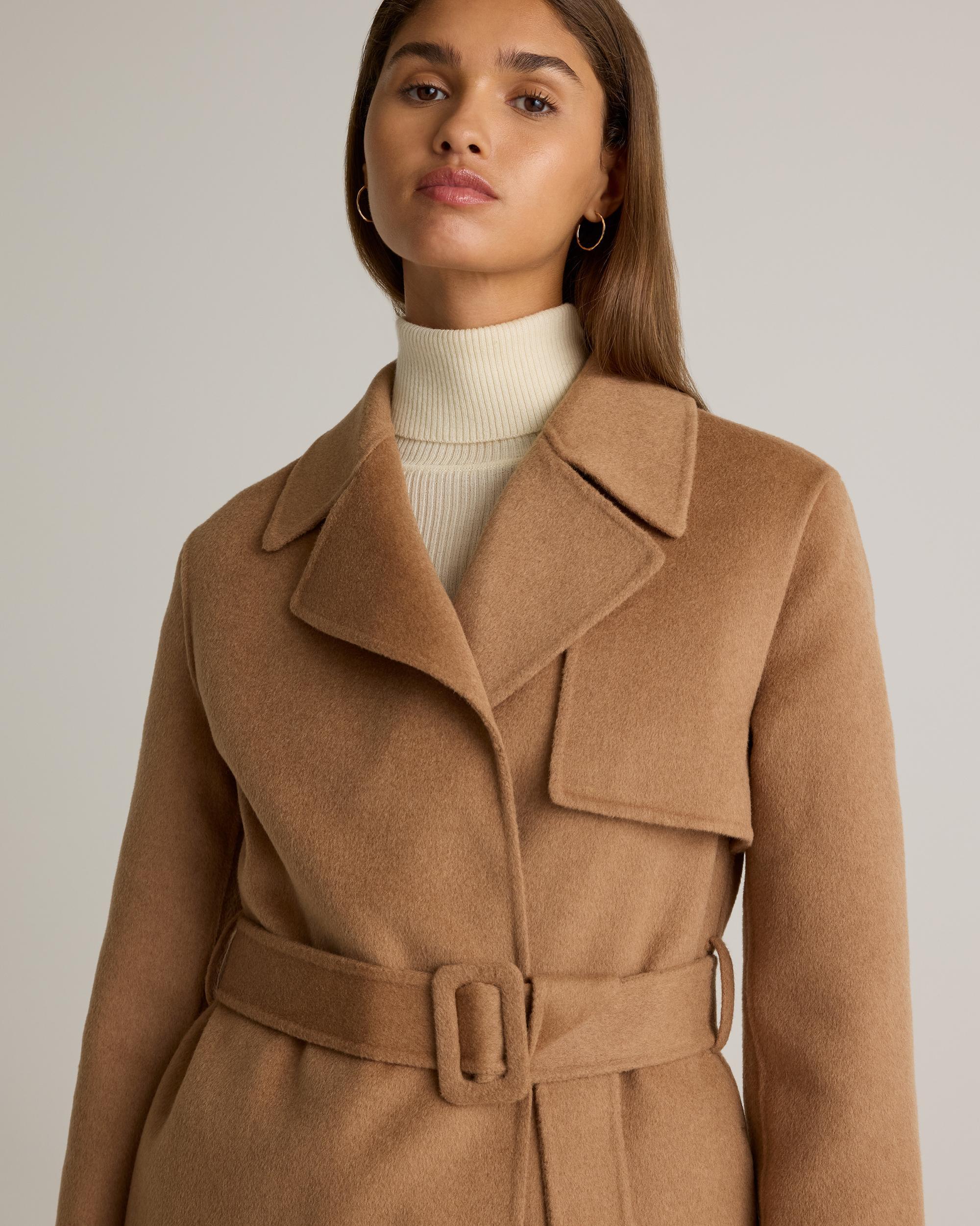Quince | Women's Double-Faced Merino Wool Trench Coat Wool/Nylon Product Image