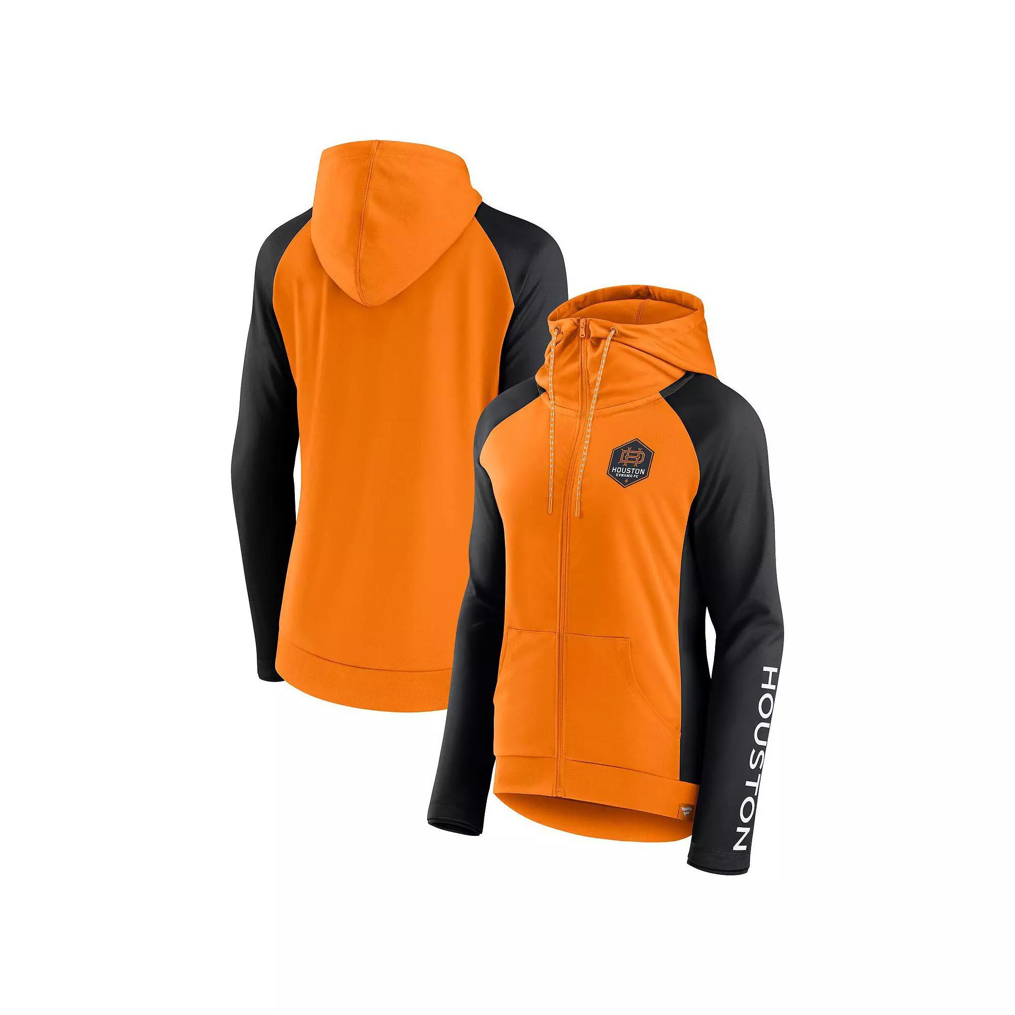 Women's Fanatics Tennessee Orange Houston Dynamo FC Interlock Lightweight Full-Zip Jacket, Size: Medium, Dyn Orange Product Image