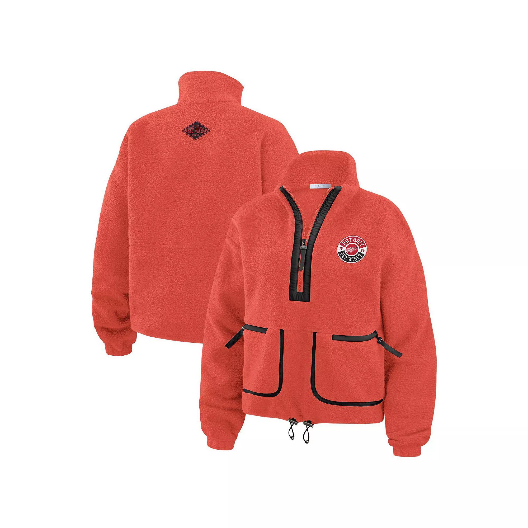 Women's WEAR by Erin Andrews  Burgundy Colorado Avalanche Polar Fleece Half-Zip Jacket, Size: Medium, Med Re Product Image