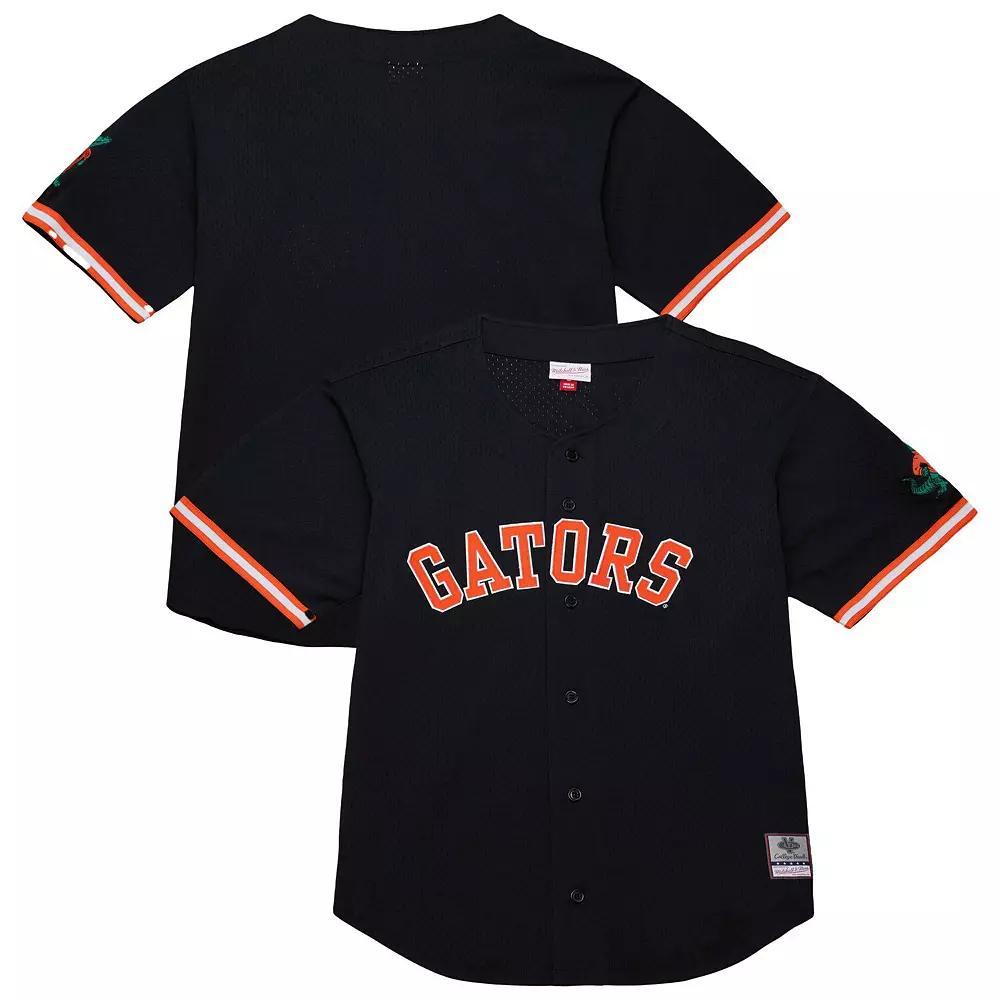 Men's Mitchell & Ness Black Florida Gators On The Clock Full-Button Fashion Jersey, Size: XL Product Image