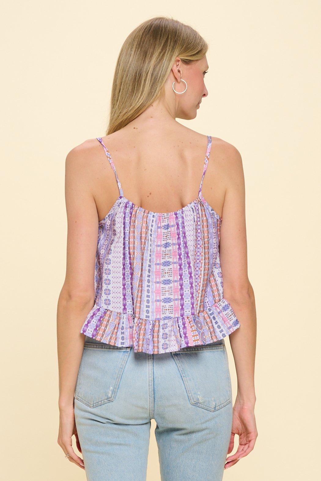 Ethnic Purple Elsie Top Product Image