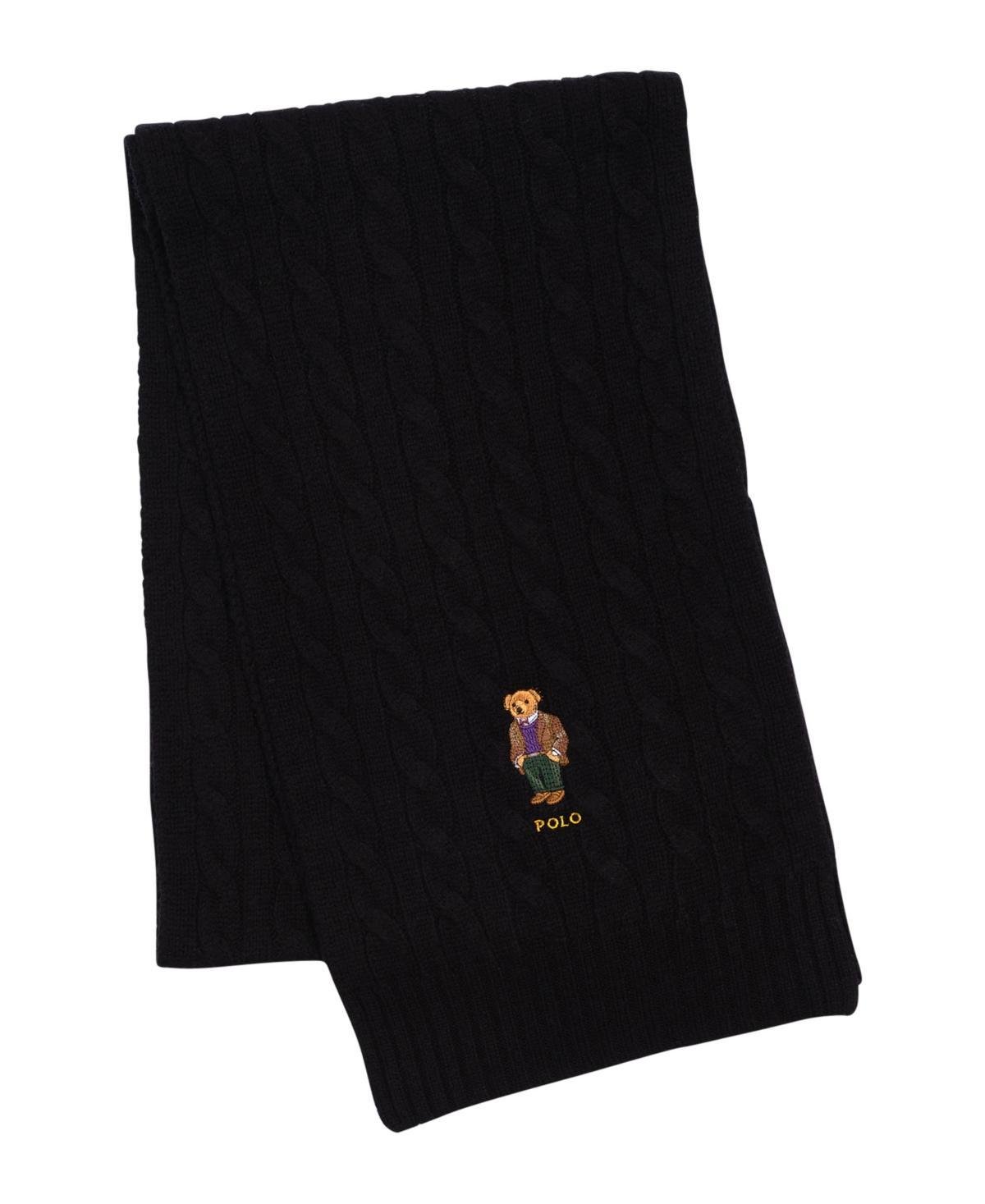 Mens Wool Cable-Knit Scarf Product Image