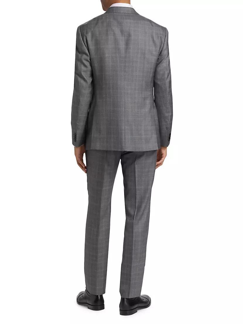 Plaid Wool-Blend Single-Breasted Suit Product Image