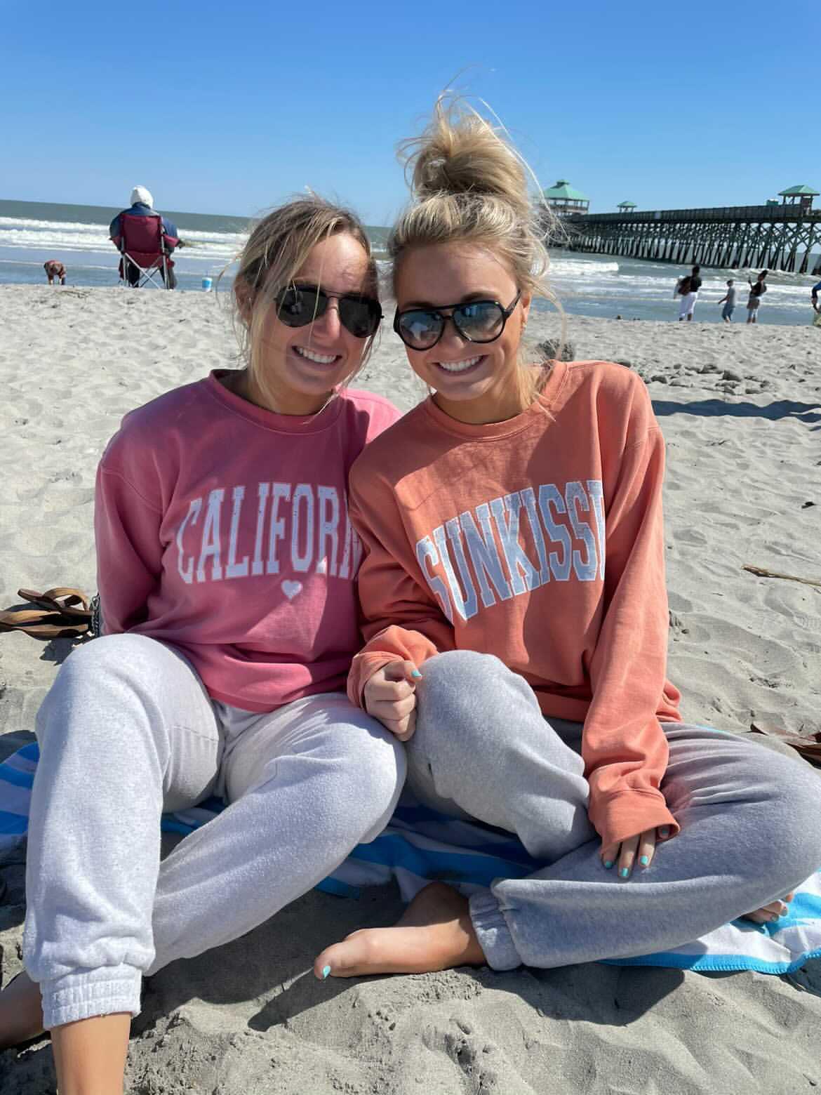 Original Sunkissed Comfort Colors Sweatshirt Girls Product Image