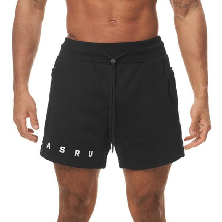 Drawstring Waist Plain Sweatshorts Product Image