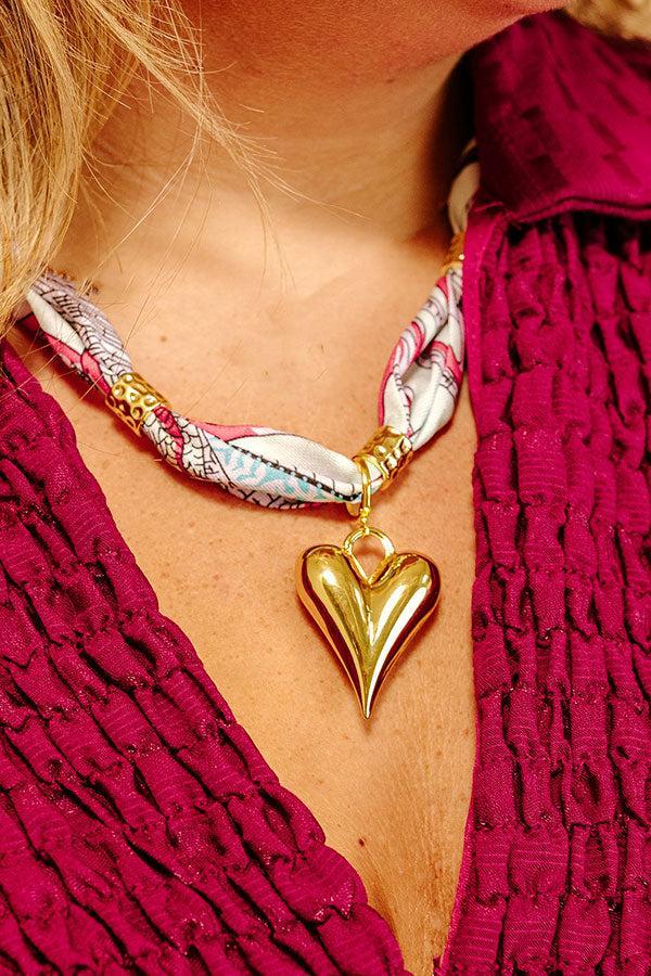 Palm Scarf Necklace Product Image