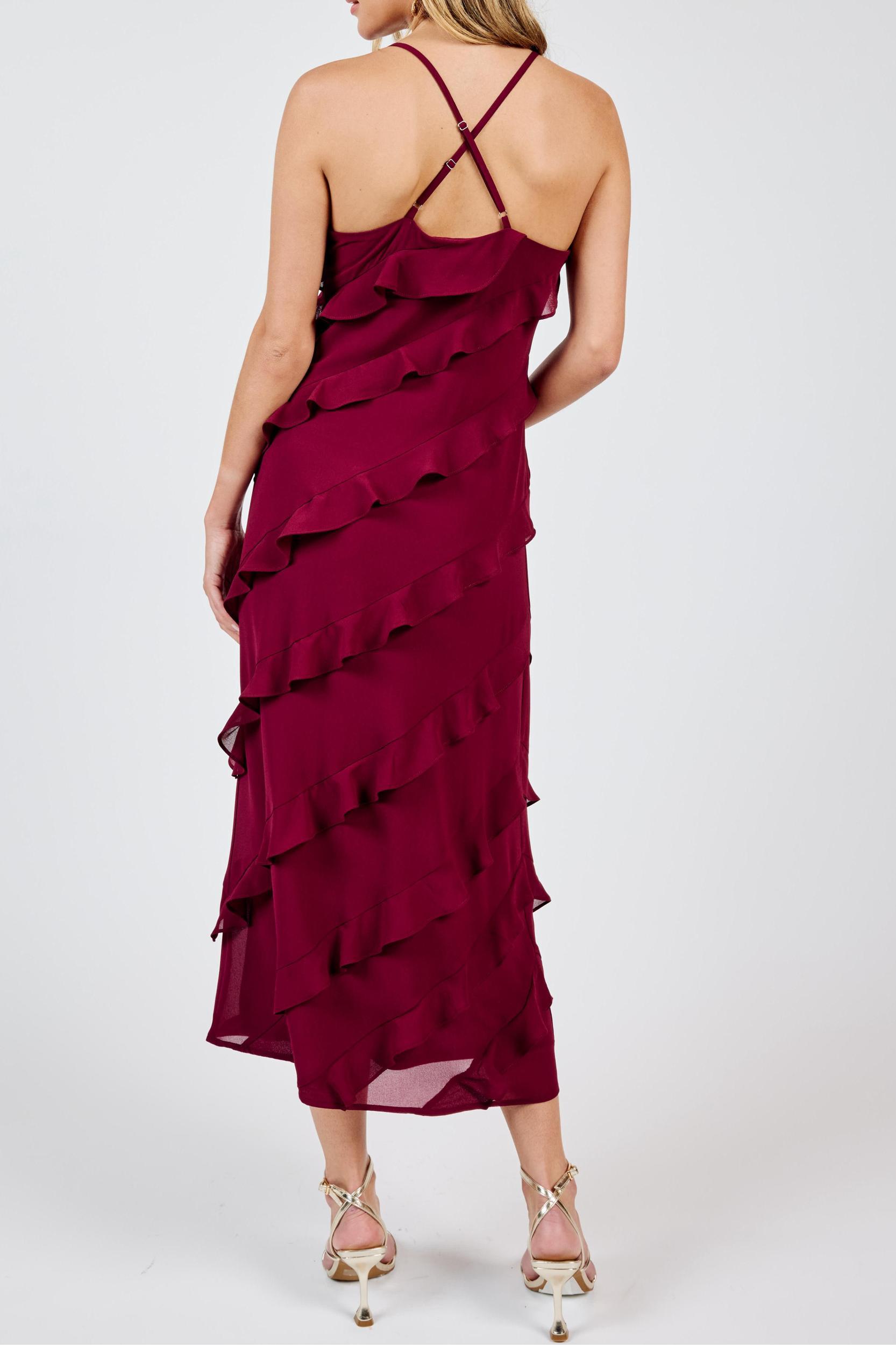 All Invited Ruffle Maxi Dress Product Image