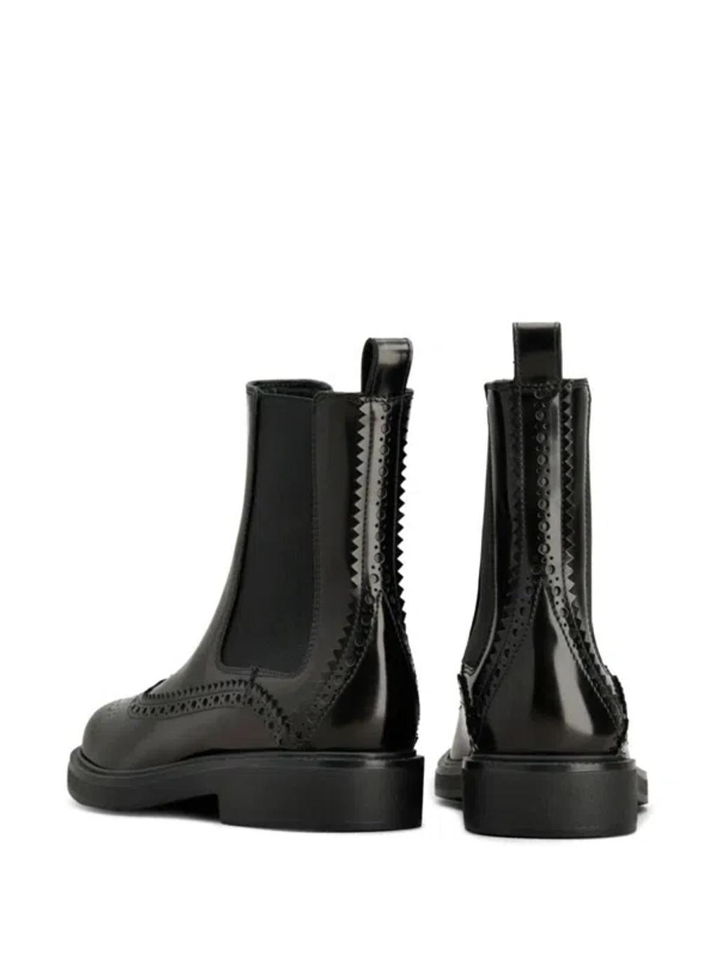 TOD'S Leather Chelsea Boots In Black Product Image