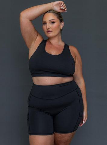 Conquer Activewear Shorts Black Curve Product Image
