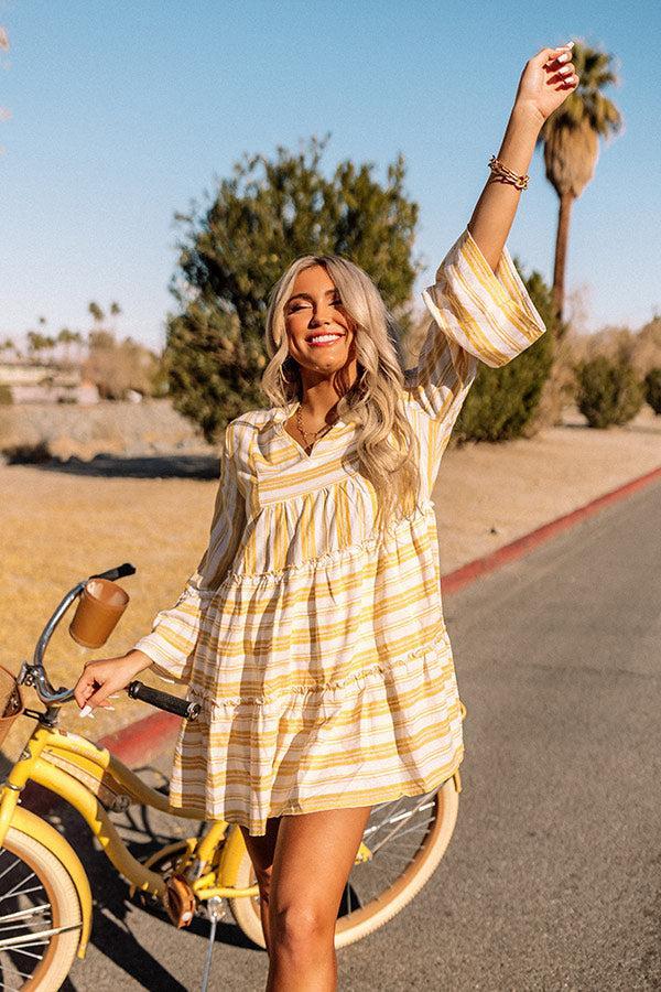 Florida Bound Shift Dress In Marigold Product Image