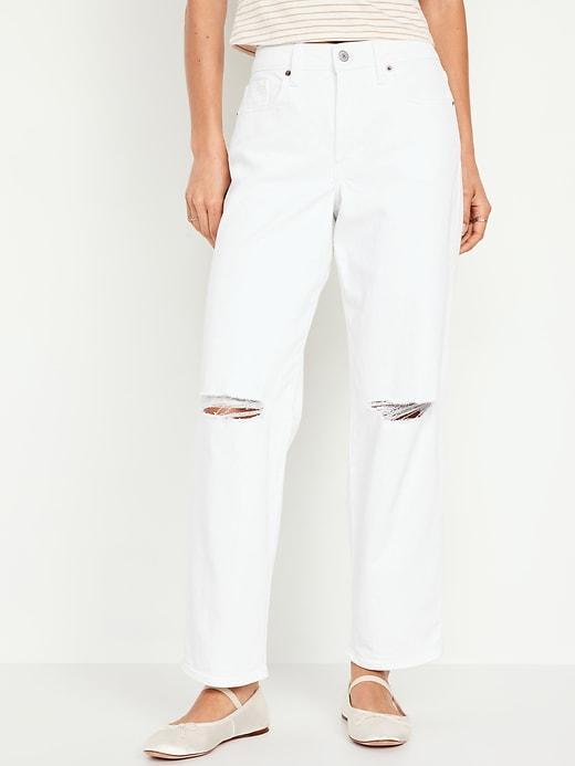 High-Waisted OG Loose Ripped Jeans Product Image