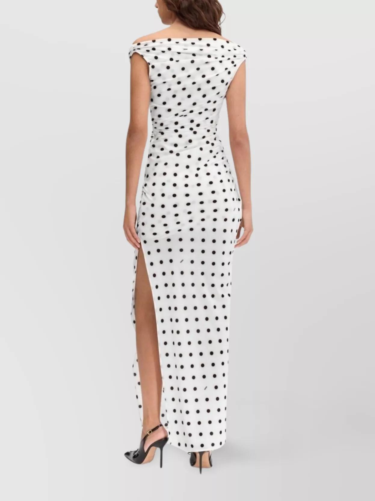 JACQUEMUS Women Rita Pois Long Dress In White Product Image
