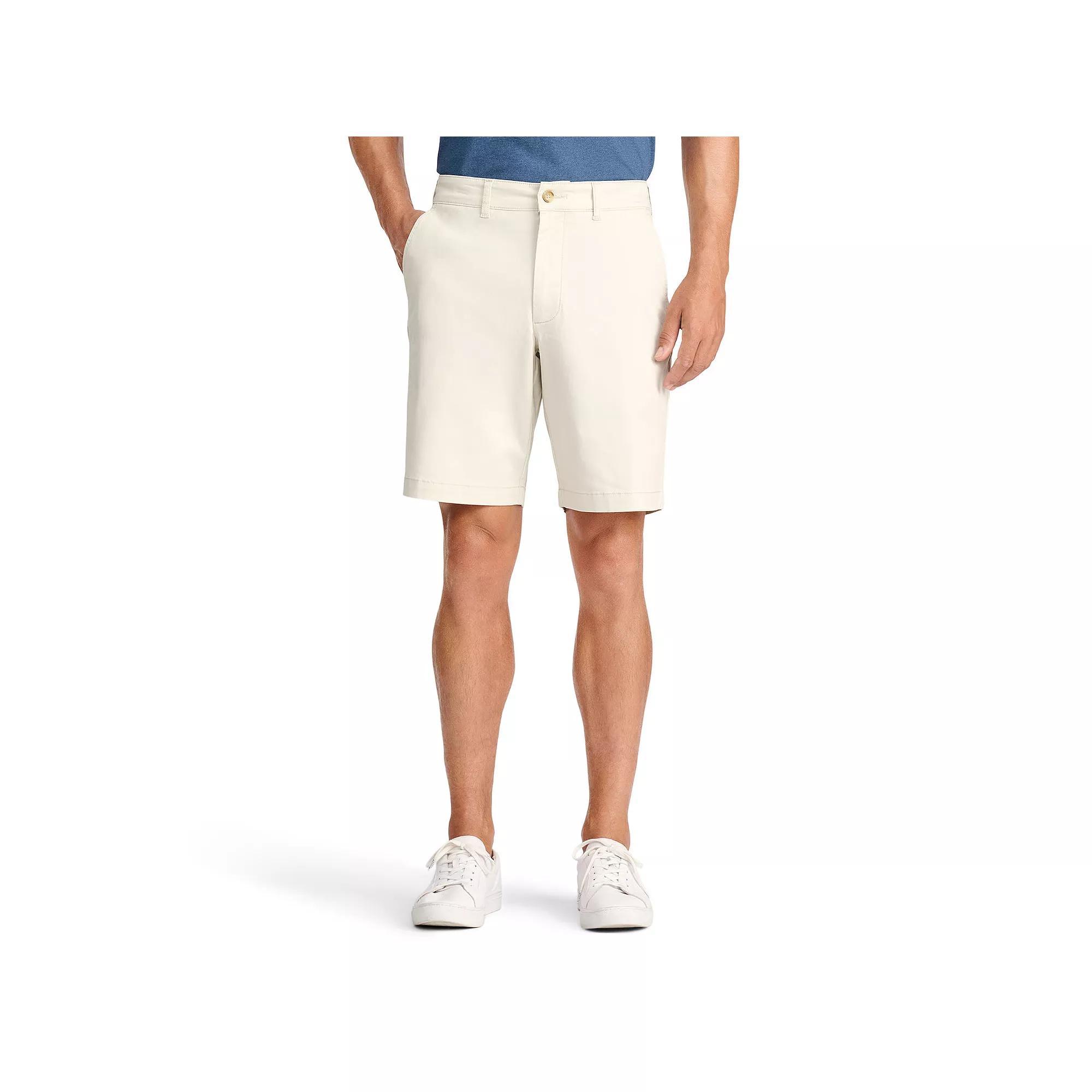 Men's IZOD Saltwater 9.5-in. Flat Front Shorts, Size: 40, Silver Birch Product Image