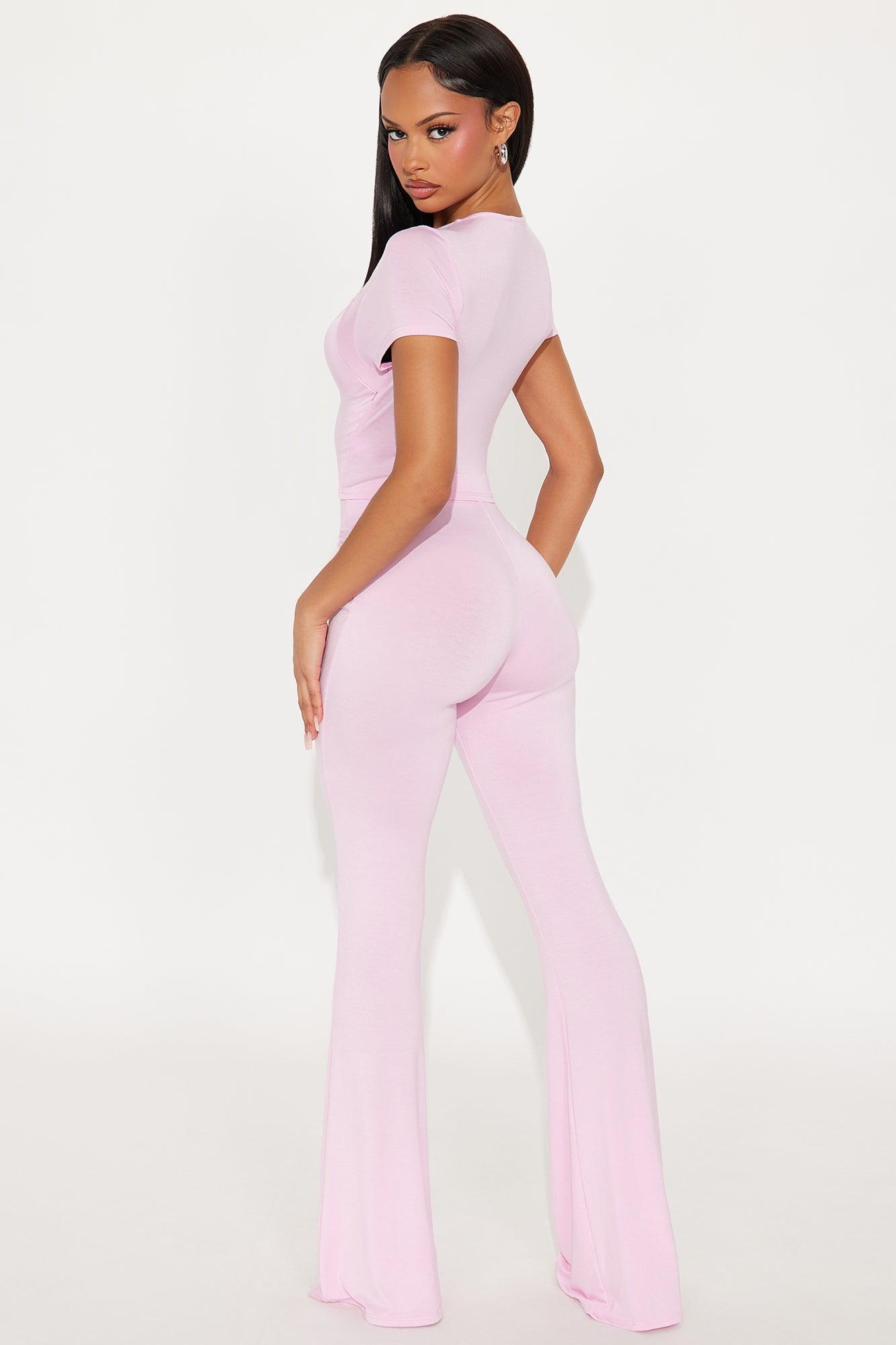 Heart Feelings Pant Set - Pink Product Image