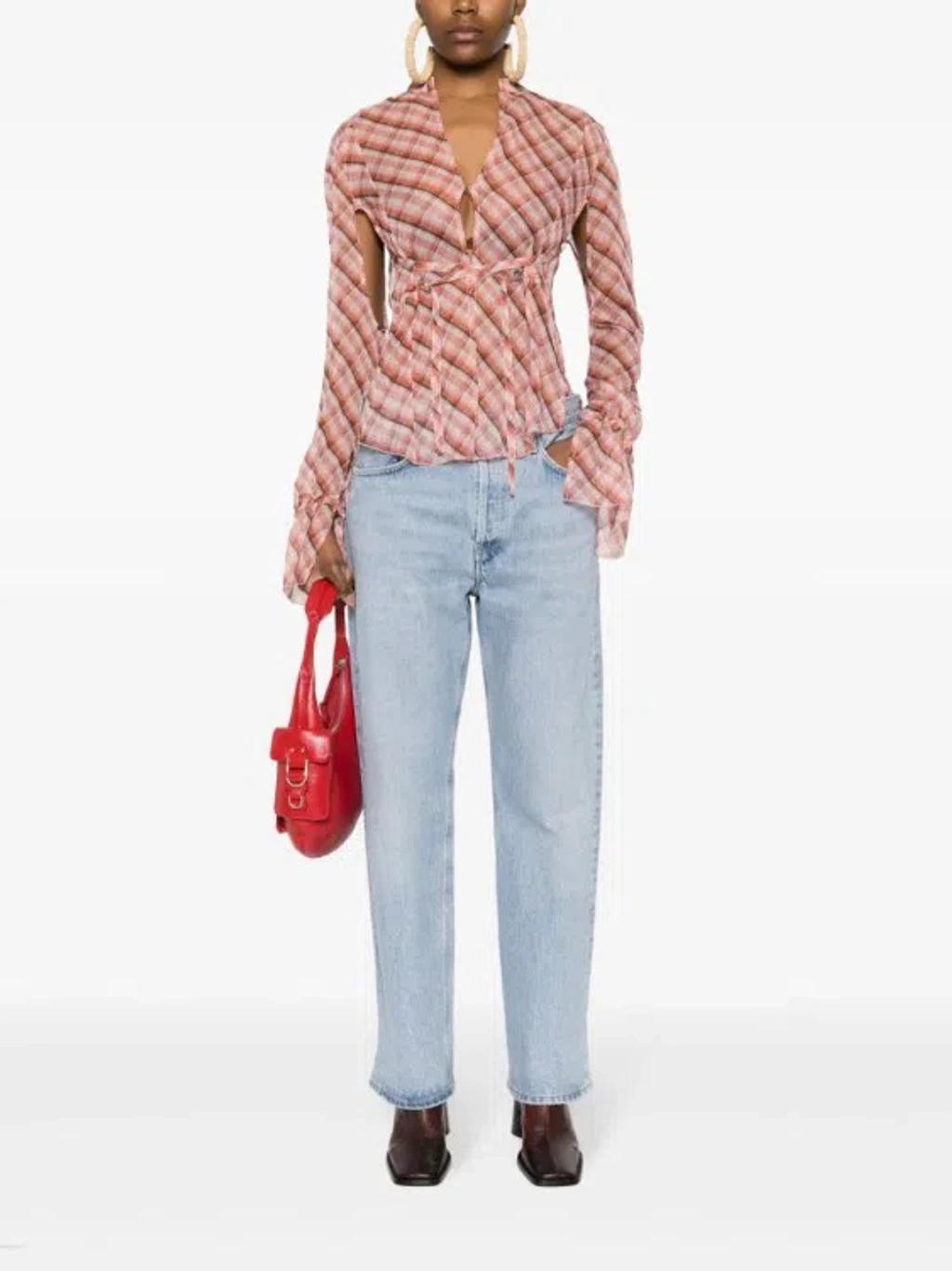 Fran Low-rise Straight-leg Jeans In Blue Product Image