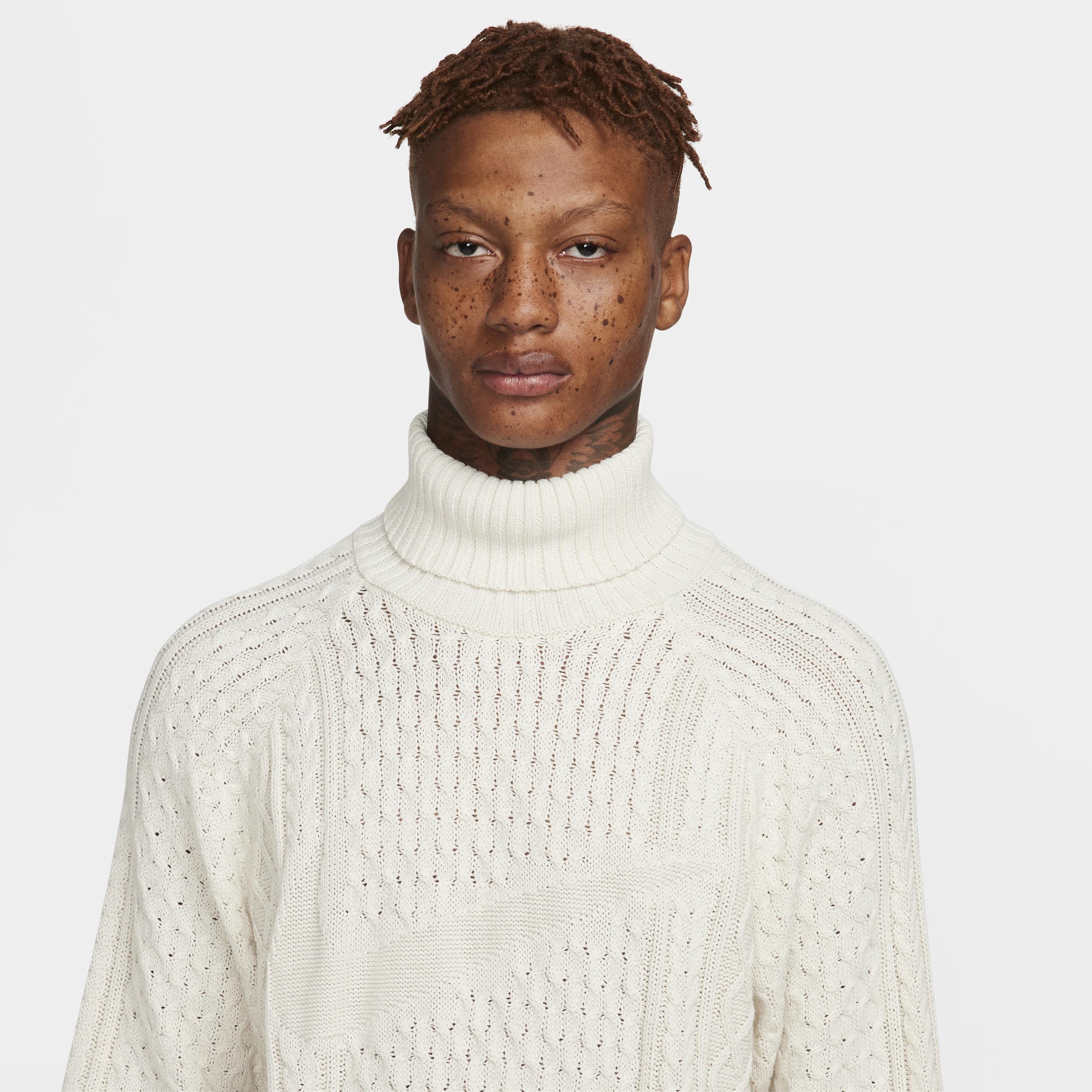 Nike Mens Life Cable Knit Turtleneck Sweater Product Image
