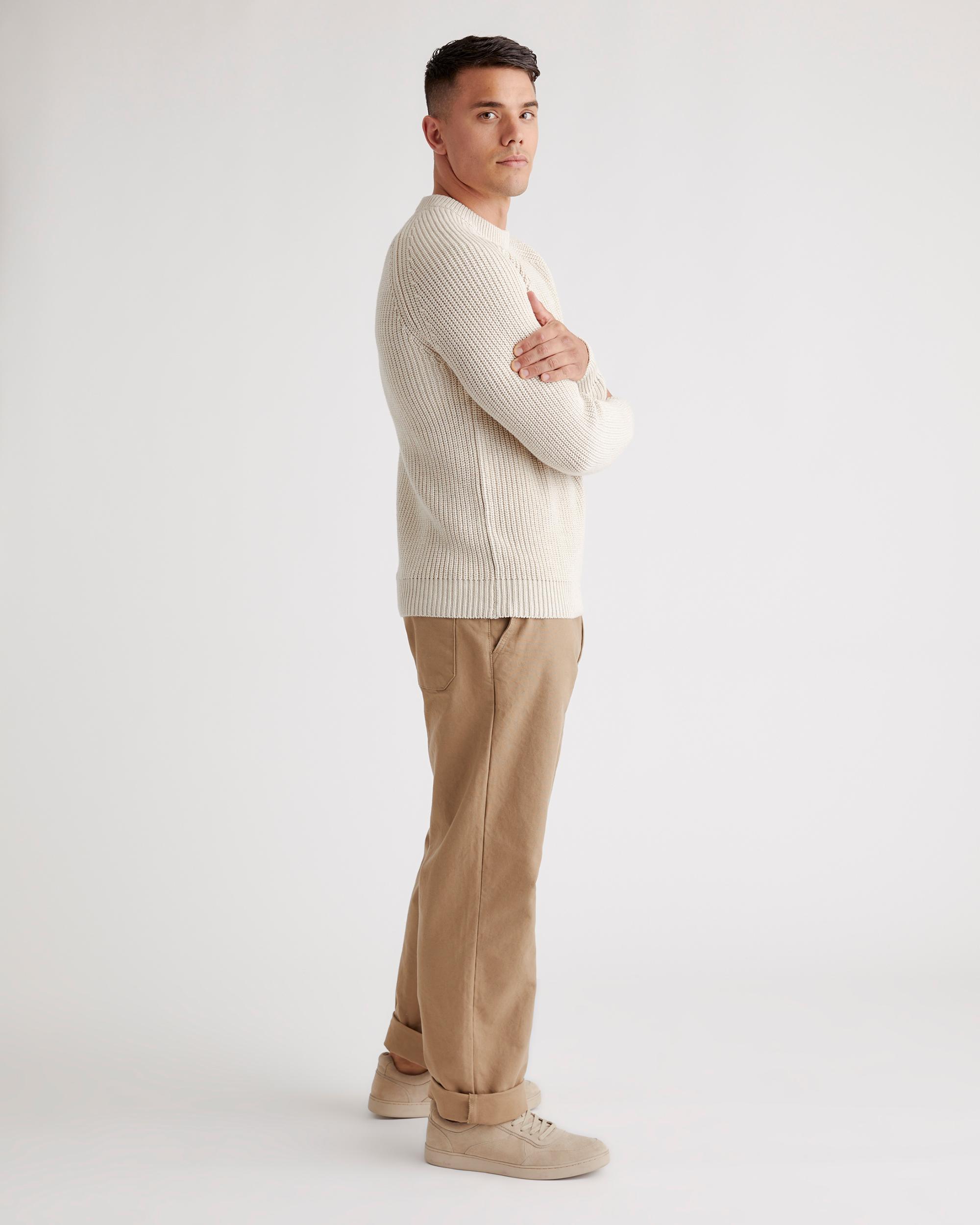 Quince | Men's Fisherman Crew Sweater Organic Cotton Product Image