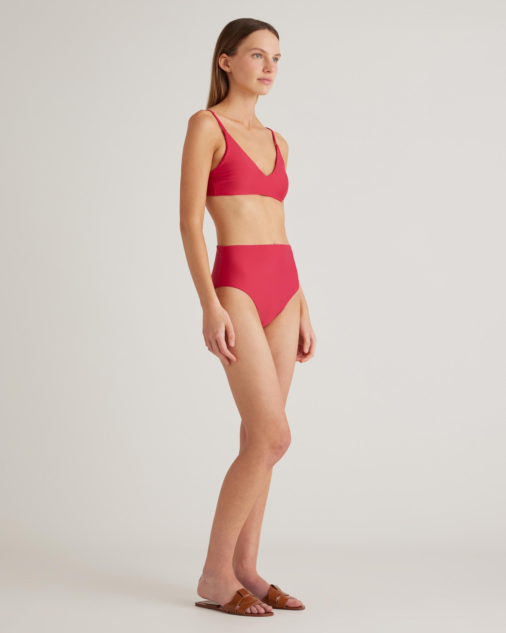 Quince | Women's Italian High-Rise Bikini Bottom Size XS, 78% Recycled Polyamide, 22% Spandex Product Image