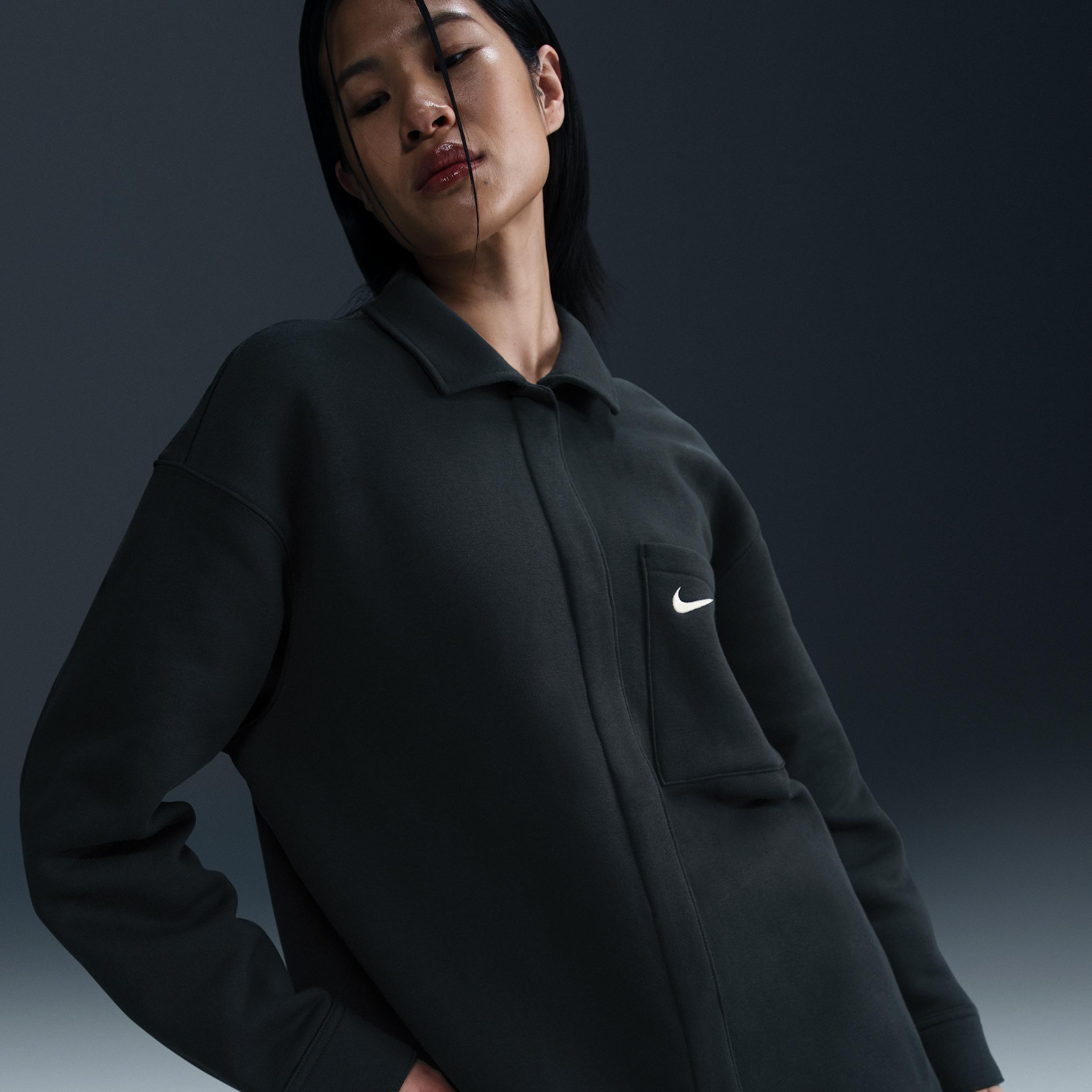 Women's Nike Sportswear Phoenix Fleece Oversized Shirt Jacket Product Image