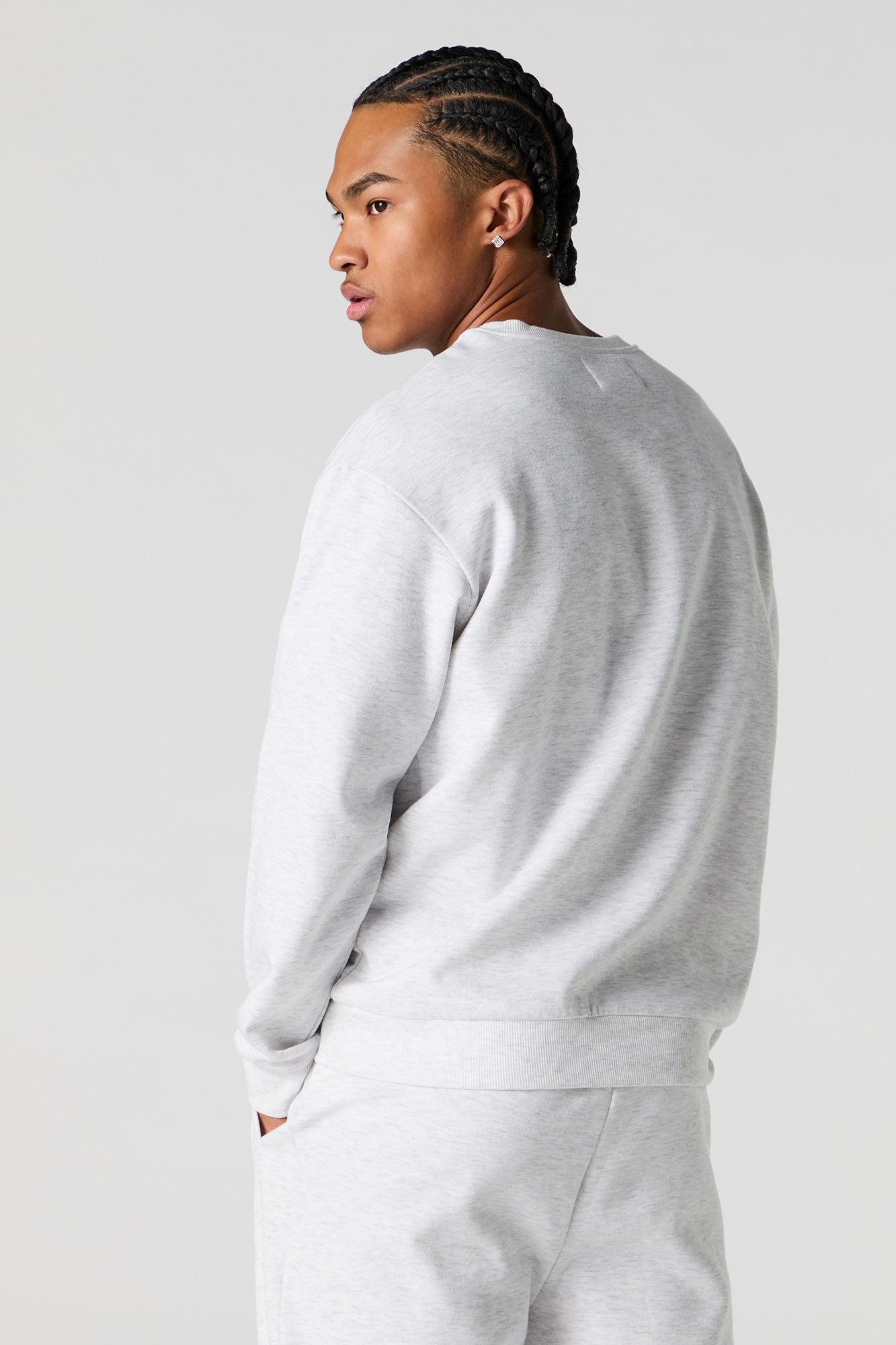 Solid Fleece Sweatshirt Male Product Image