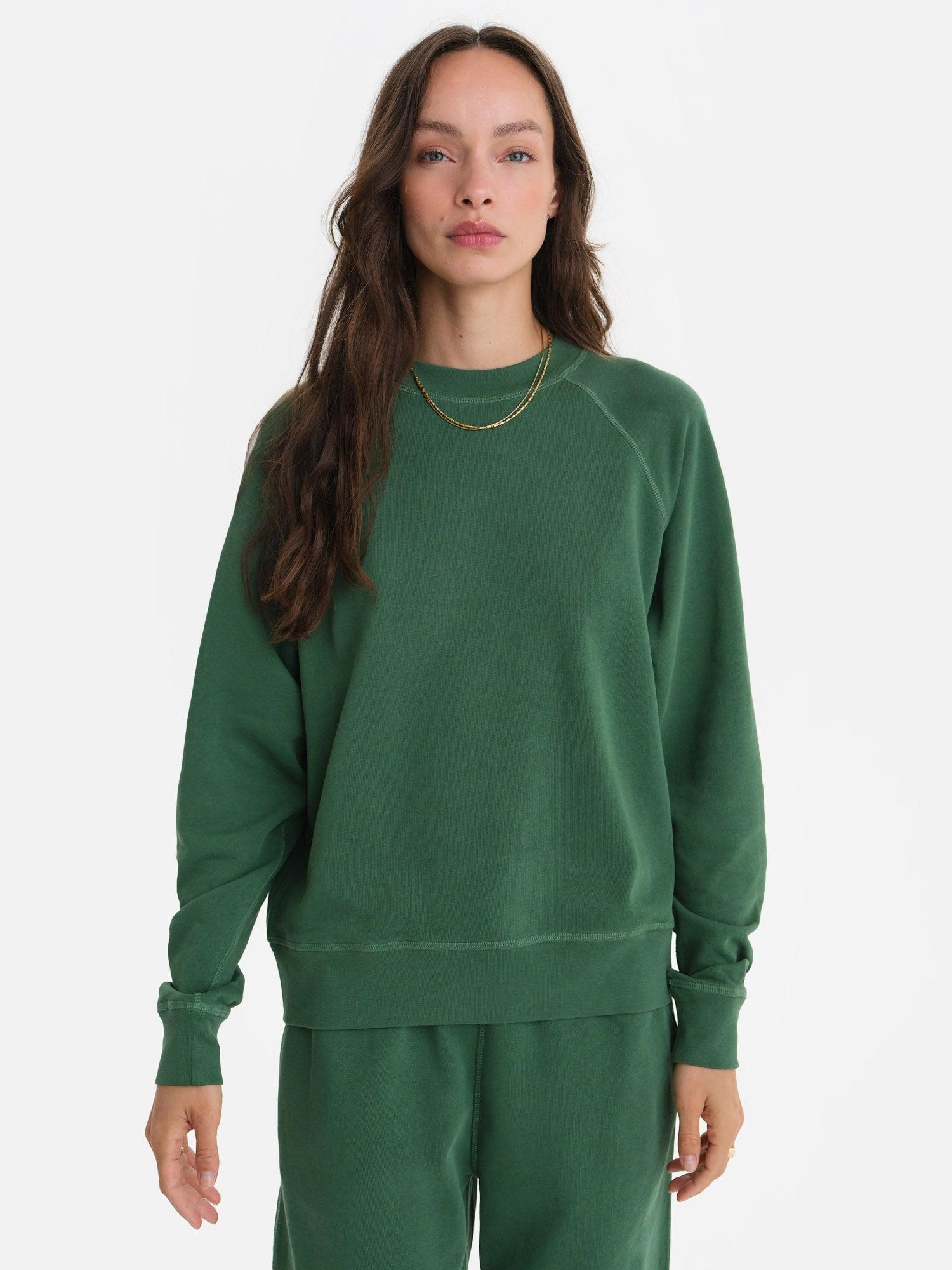 Organic Lightweight Terry Raglan Sweatshirt Female Product Image