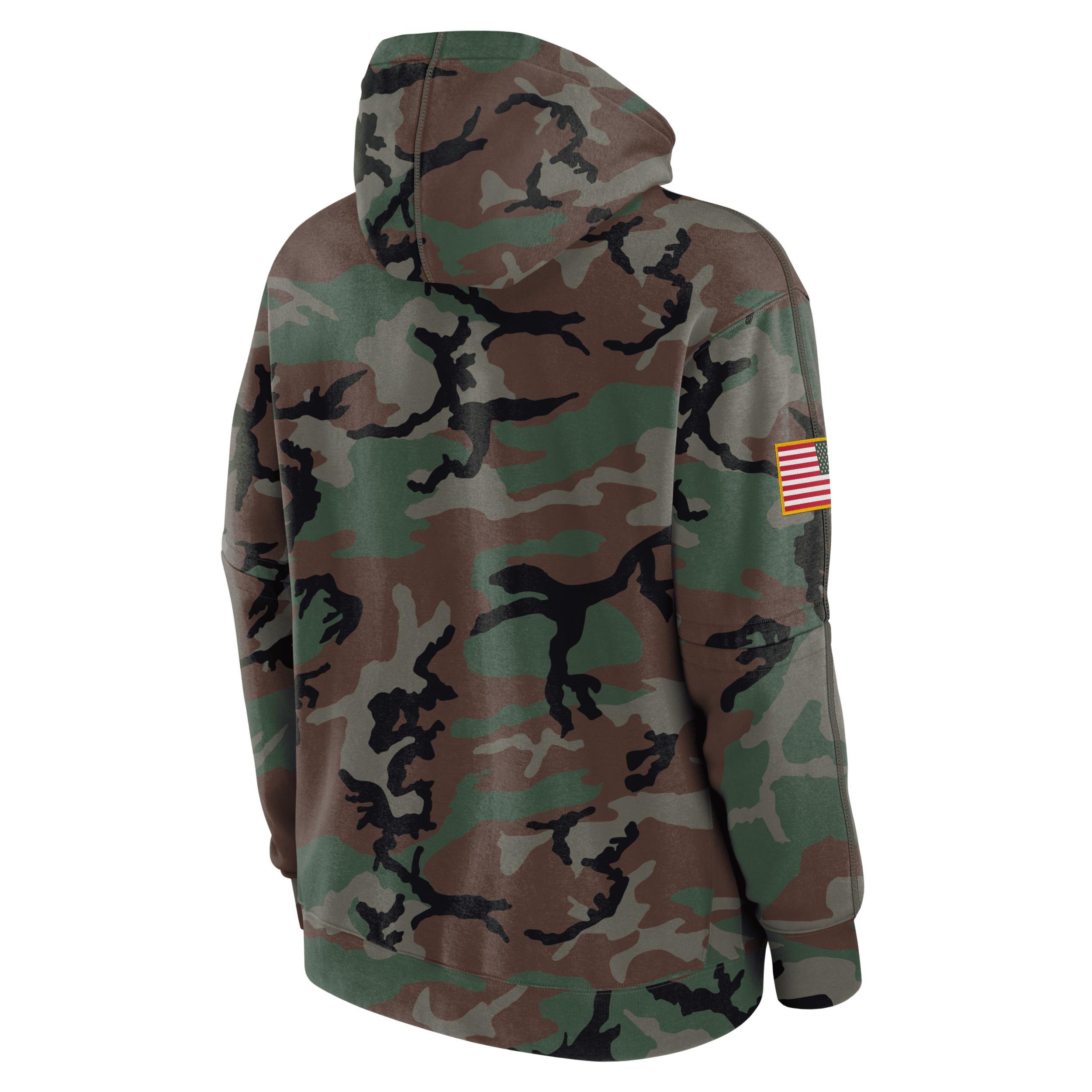 Mens Nike Camo Florida State Seminoles 2024 Military Appreciation Club Fleece Pullover Hoodie Product Image