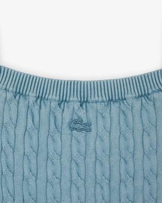 Women's Wash Effect Cable Knit Dress Product Image