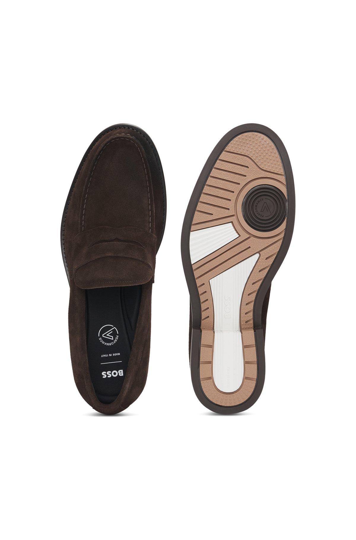 Dressletic penny loafers in suede Product Image