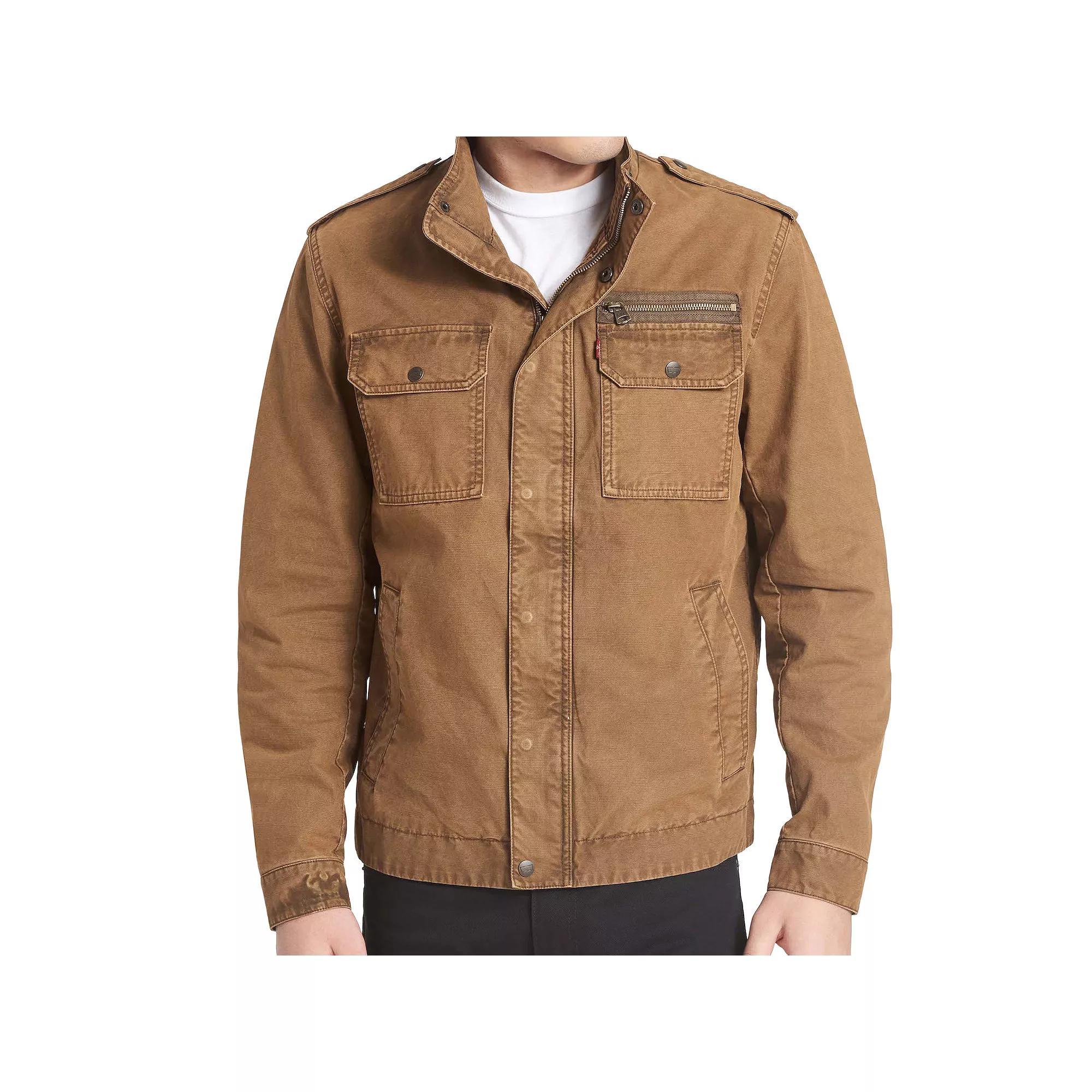 Men's Levi's® Unfilled Cotton Military Jacket, Size: XXL, Brown Product Image