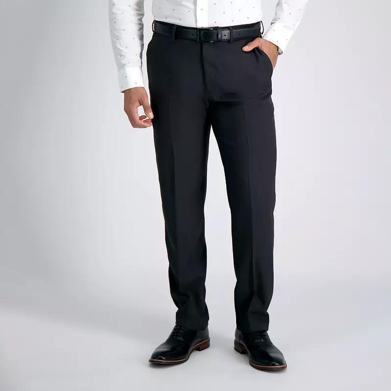 Mens Haggar Premium Comfort Straight-Fit Flat-Front Dress Pants Product Image