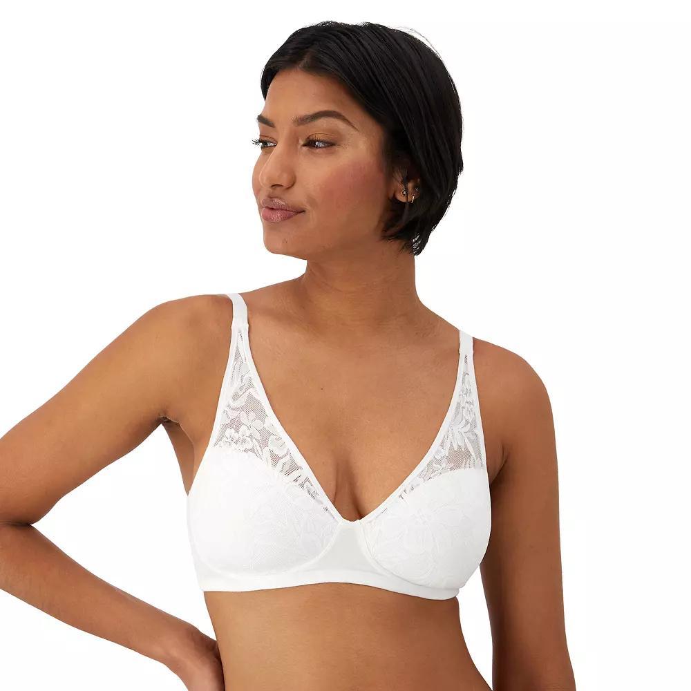 Bali Breathe Cotton Modal Wireless T-Shirt Bra DF7594, Women's, Size: XL, White Product Image