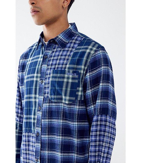 BDG Urban Outfitters Long Sleeve Mixed Check Woven Shirt Product Image