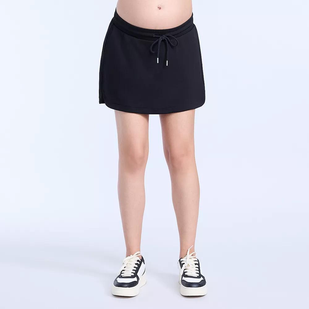 Maternity Motherhood Pull-On Trapeze Mini Skirt, Womens Product Image