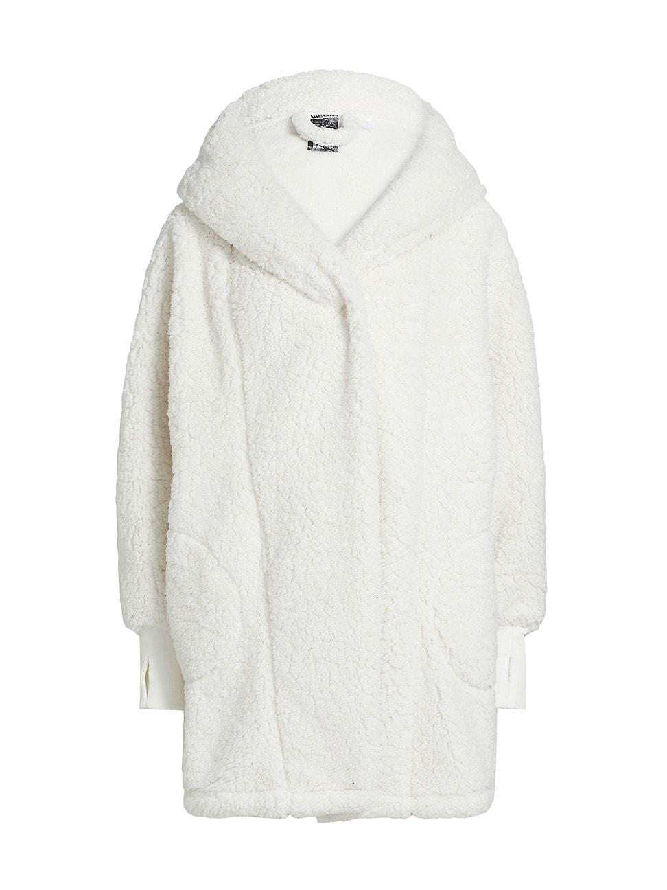 Womens The Best Lounger In The World Embellished Martini Glass Sherpa Hooded Jacket Product Image